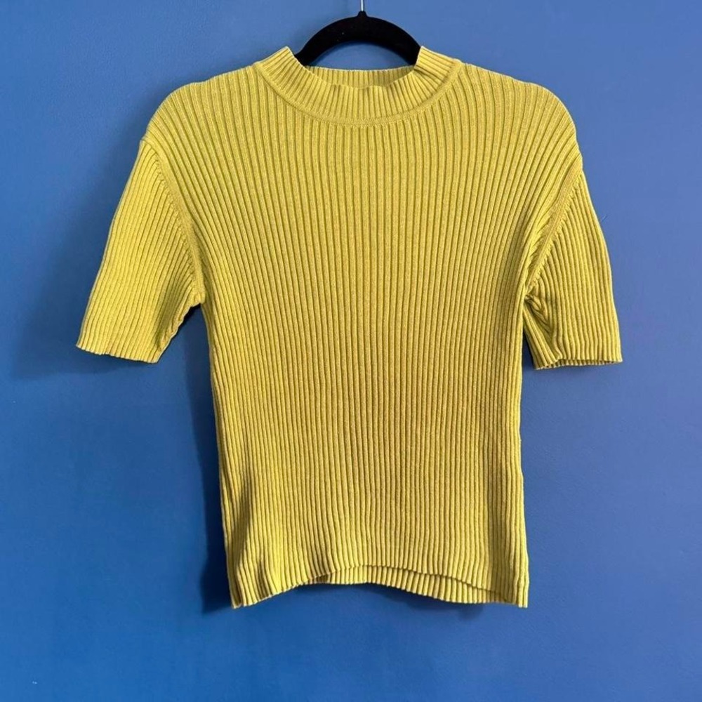 Chartreuse Ribbed Sweater - bossini - Picture 2 of 8